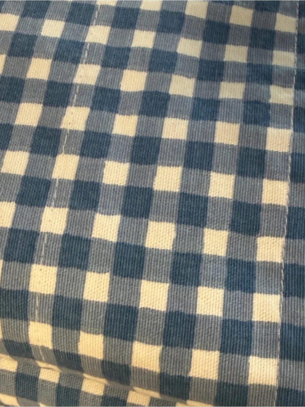 Waverly blue and white gingham check Valances set of 3 - 78”x15”